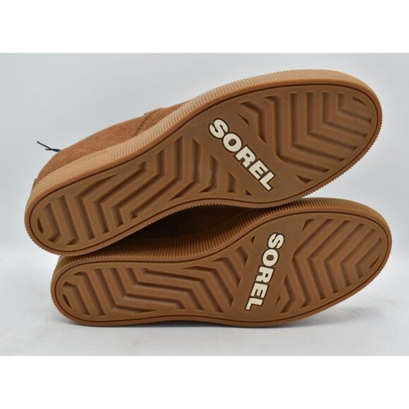 Sorel Womens Size 10 Out N About Wedge Velvet Tan Suede Gum 2 Waterproof Shoes - Picture 6 of 13